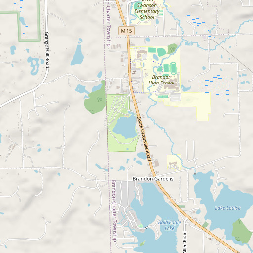OpenStreetMap map of Grass Lake, MI