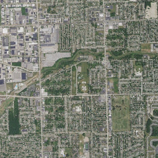 Aerial imagery of Halmich Park, MI
