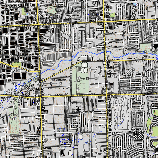 OpenTopoMap map of Halmich Park, MI