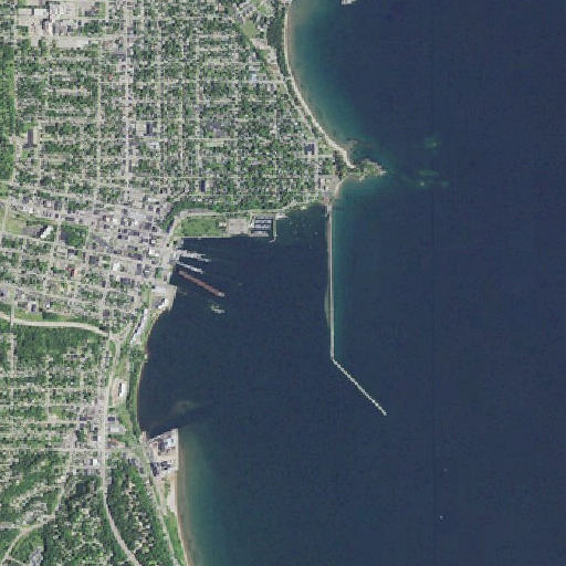 Aerial imagery of Harbor Basin, MI