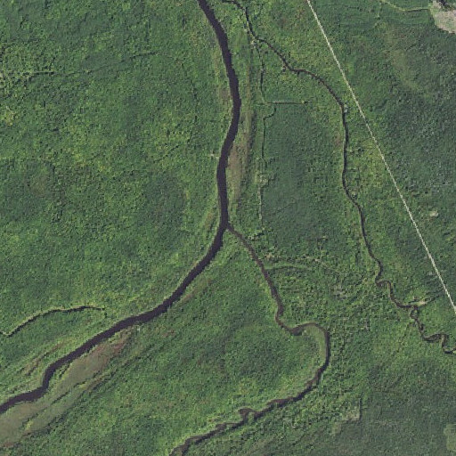 Aerial imagery of Hendrie River, MI