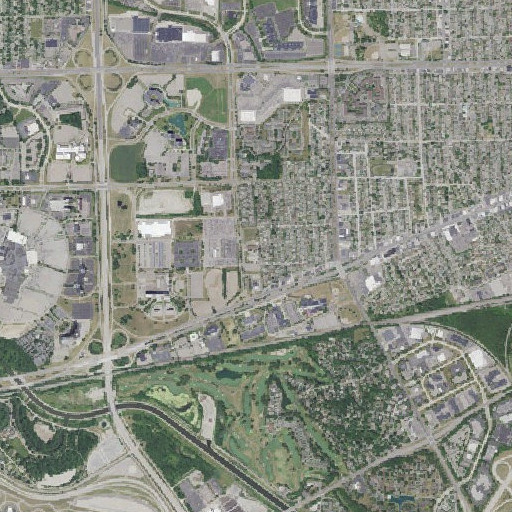Aerial imagery of Henry Ford School, MI