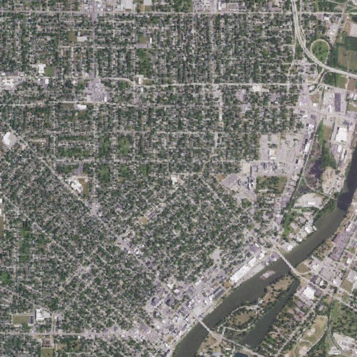 Aerial imagery of Herig School, MI