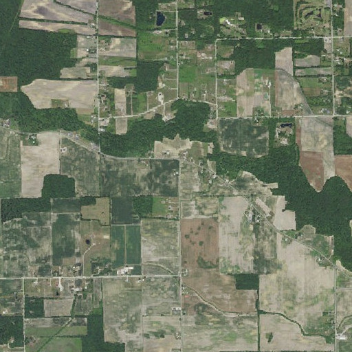 Aerial imagery of Herkimer School, MI