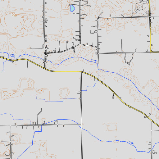 OpenTopoMap map of Herkimer School, MI