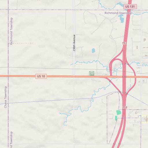 OpenStreetMap map of Hewitt School, MI