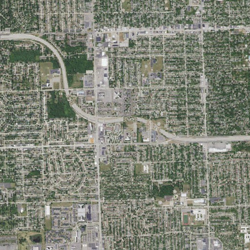 Aerial imagery of Hillel School, MI