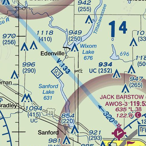 FAA VFR chart of Hillside School, MI
