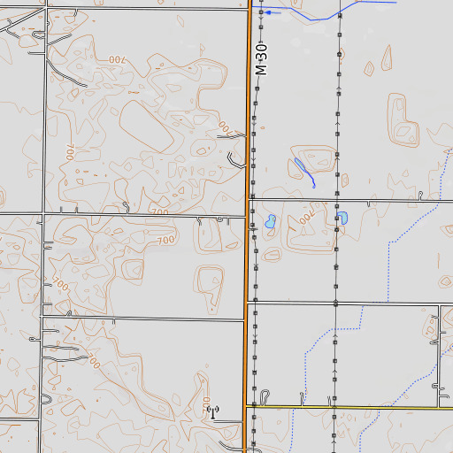 OpenTopoMap map of Hillside School, MI