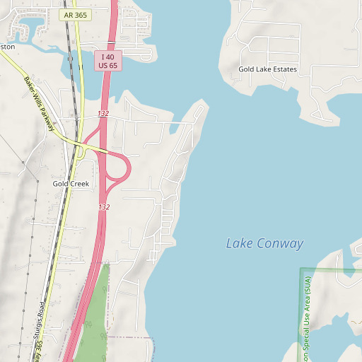 OpenStreetMap map of Kapps Landing, AR