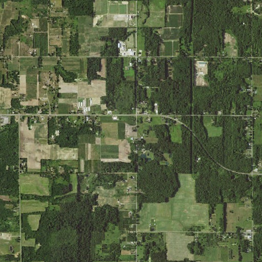 Aerial imagery of Hogmire School, MI