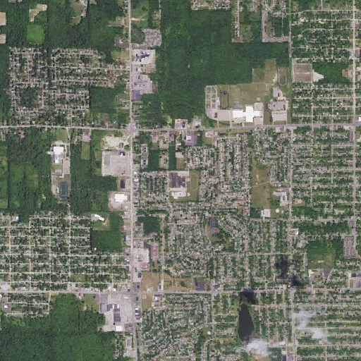 Aerial imagery of Holmes Junior High School, MI