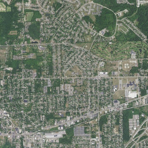 Aerial imagery of Holmes School, MI