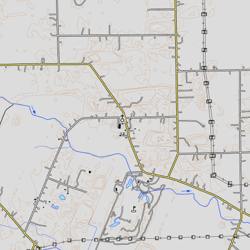 OpenTopoMap map of Holy Ghost School, MI