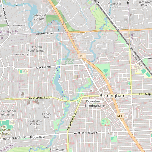 OpenStreetMap map of Holy Name School, MI