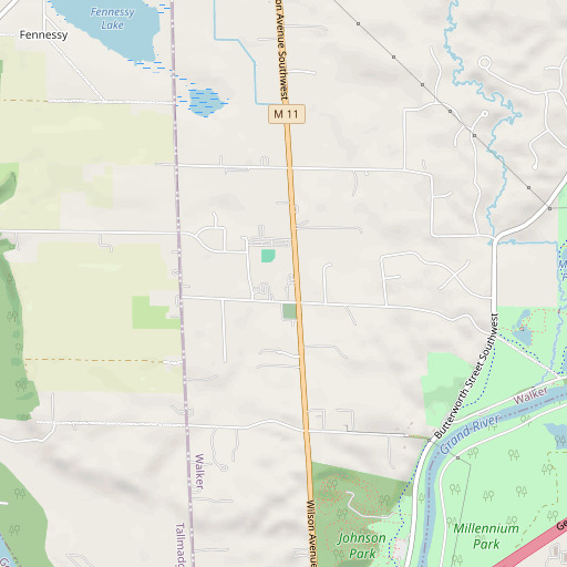 OpenStreetMap map of Hope School, MI