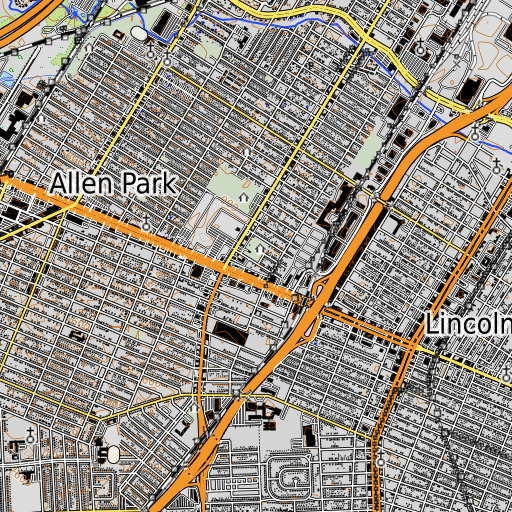 OpenTopoMap map of Horger School, MI