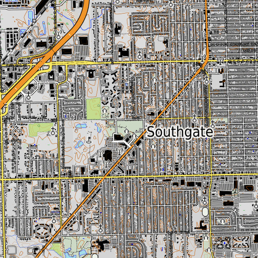 OpenTopoMap map of Howard Park, MI