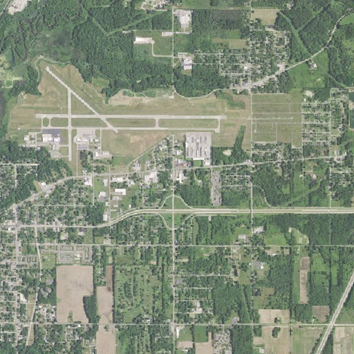 Aerial imagery of Hull School, MI