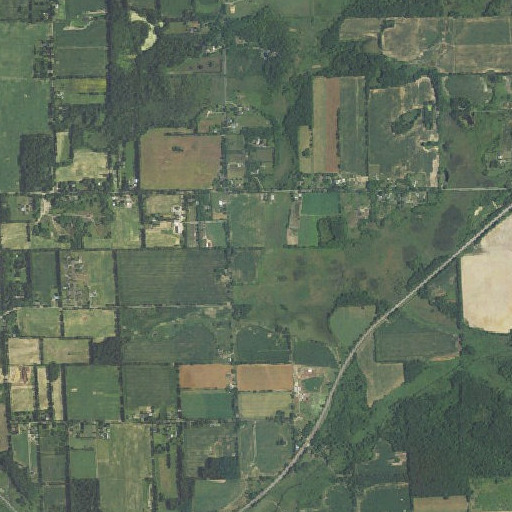 Aerial imagery of Humphrey School, MI