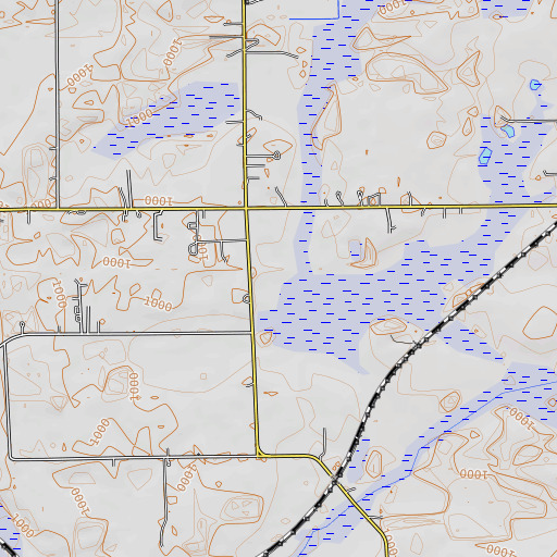 OpenTopoMap map of Humphrey School, MI