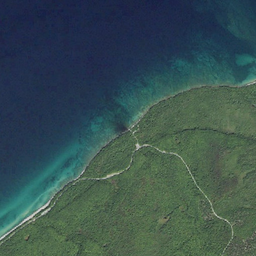 Aerial imagery of Hurricane River, MI