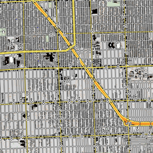 OpenTopoMap map of King School, MI