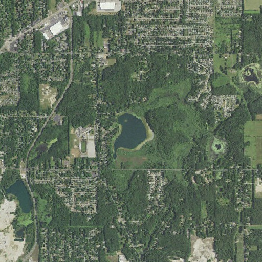 Aerial imagery of Lyons Lake, MI