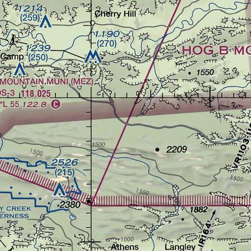 FAA VFR chart of Alpine Spring, AR