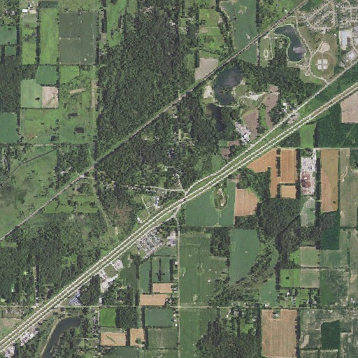 Aerial imagery of McConnell School, MI