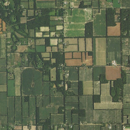 Aerial imagery of McNair School, MI
