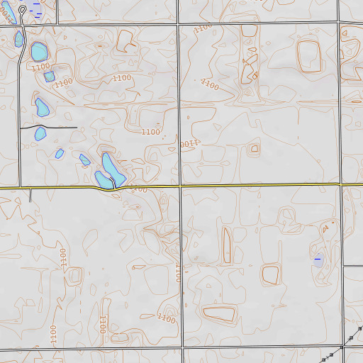 OpenTopoMap map of McNair School, MI