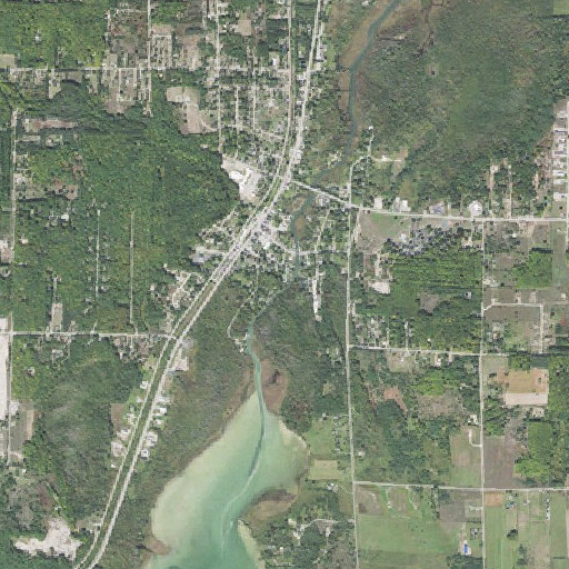 Aerial imagery of McPhee Creek, MI