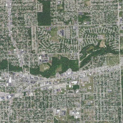 Aerial imagery of McPhee Drain, MI