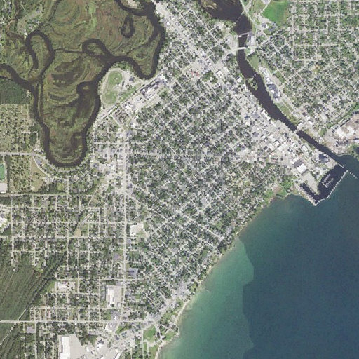 Aerial imagery of McPhee School, MI