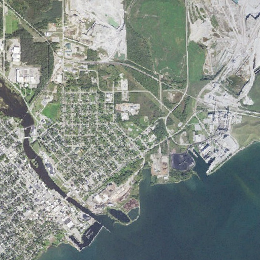 Aerial imagery of McRae Park, MI