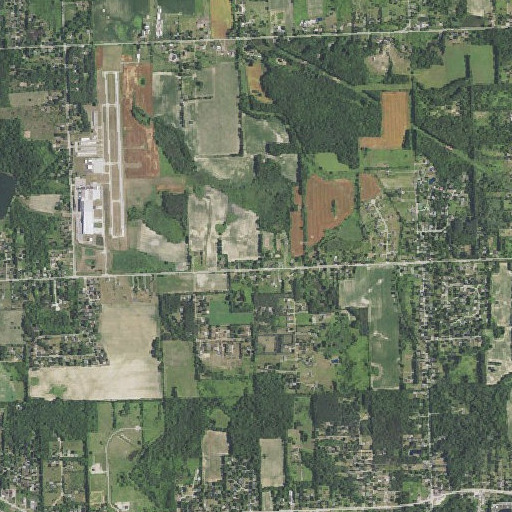 Aerial imagery of Misener School, MI