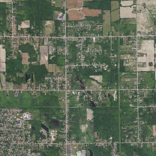 Aerial imagery of Monroe Brook, MI