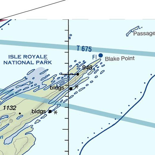 FAA VFR chart of Monument Rock, MI