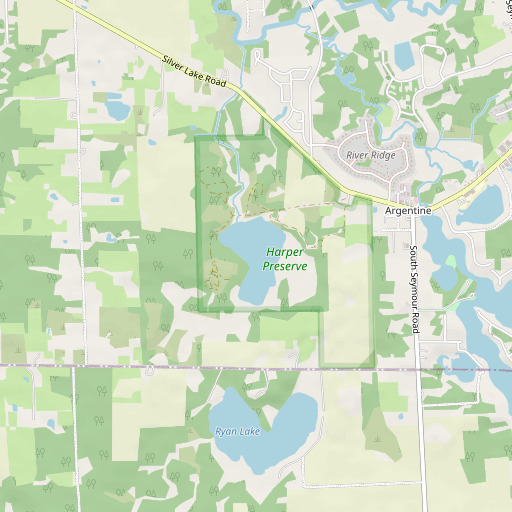 OpenStreetMap map of Murray Lake, MI