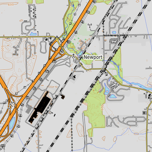 OpenTopoMap map of Niedermeier School, MI
