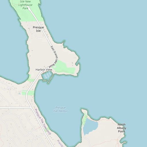 OpenStreetMap map of Old Lighthouse, MI