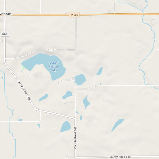 OpenStreetMap map of Round Lake, MI