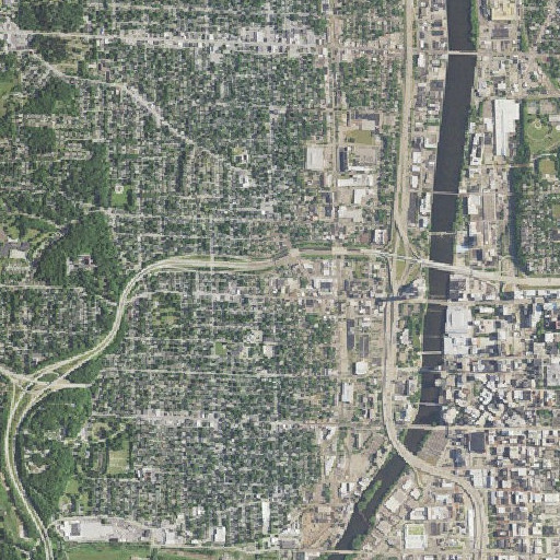 Aerial imagery of Saint James School, MI