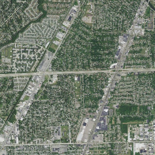 Aerial imagery of Saint Luke School, MI