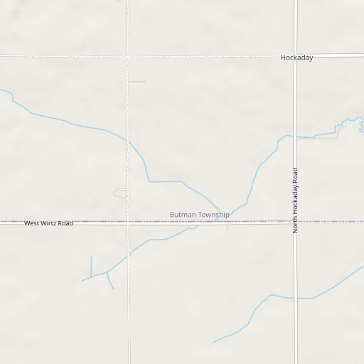 OpenStreetMap map of Shell Drain, MI