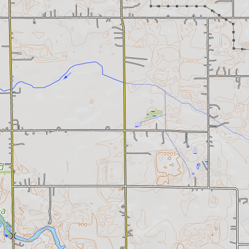 OpenTopoMap map of Sherd School, MI