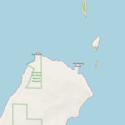 OpenStreetMap map of Sims Point, MI