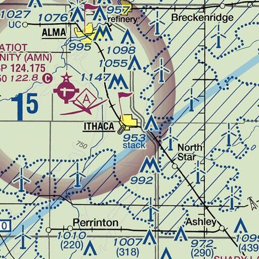 FAA VFR chart of South School, MI