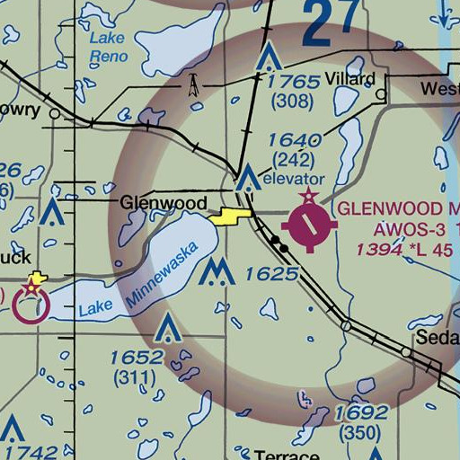FAA VFR chart of Barsness Park, MN